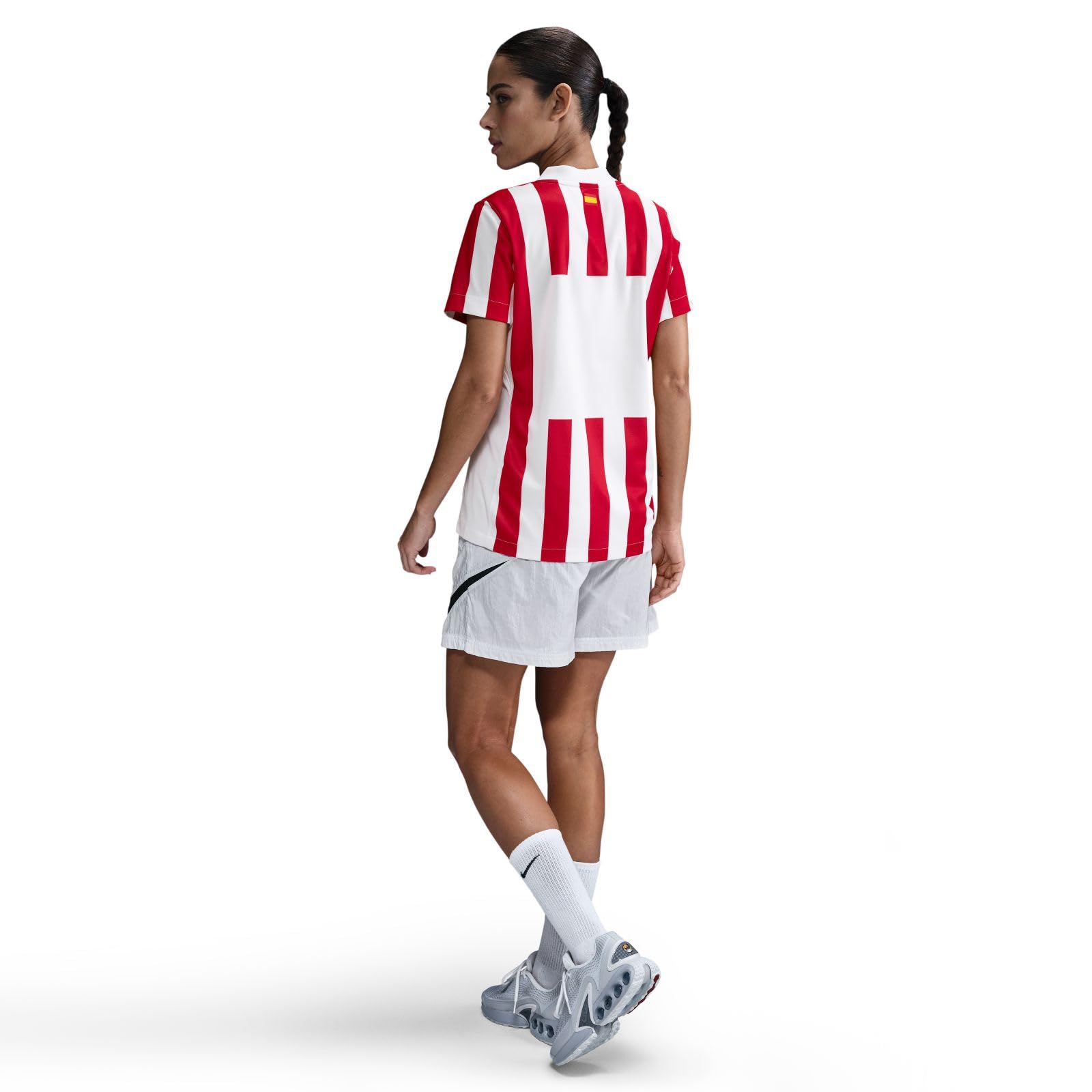 Camiseta de fútbol réplica Atlético Madrid 2025/26 Stadium Home Nike con tecnología Dri-FIT para Mujer, HJ5089