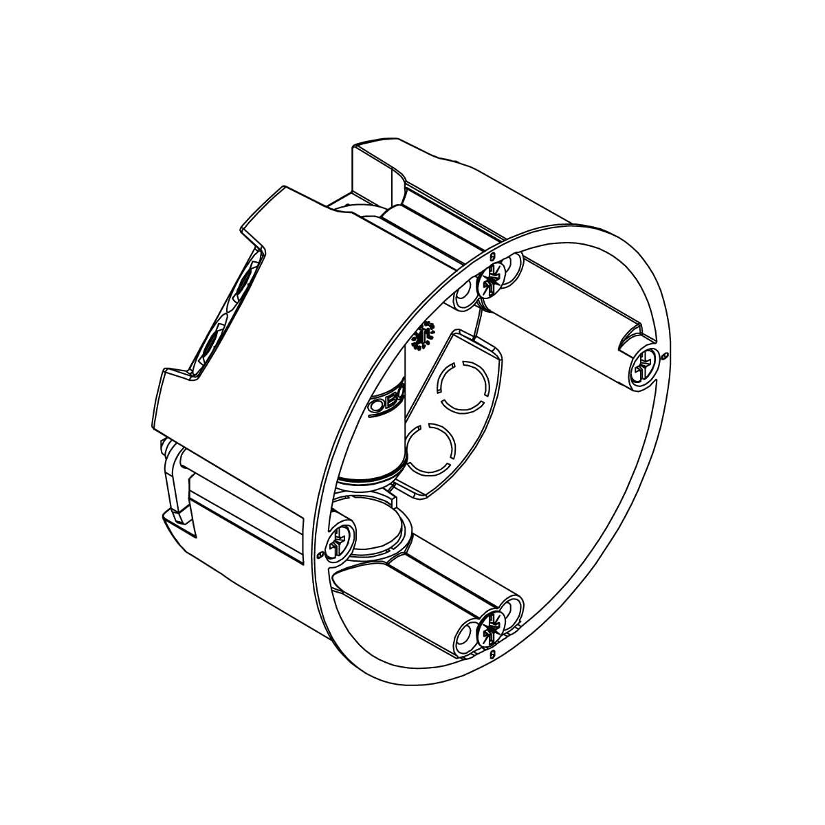 OBO Bettermann 2003800 Caja para Dispositivos de Pared Hueca (diámetro x Profundidad) 68 mm x 35 mm, 25 Unidades
