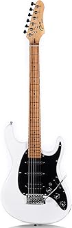 Grote Electric Solid Body Guitar Modern-GST For Beginners (Arctic White)