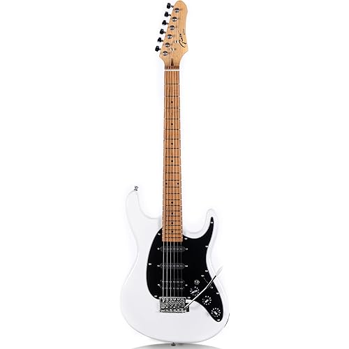 Grote Electric Solid Body Guitar Modern-GST For Beginners (Arctic White)