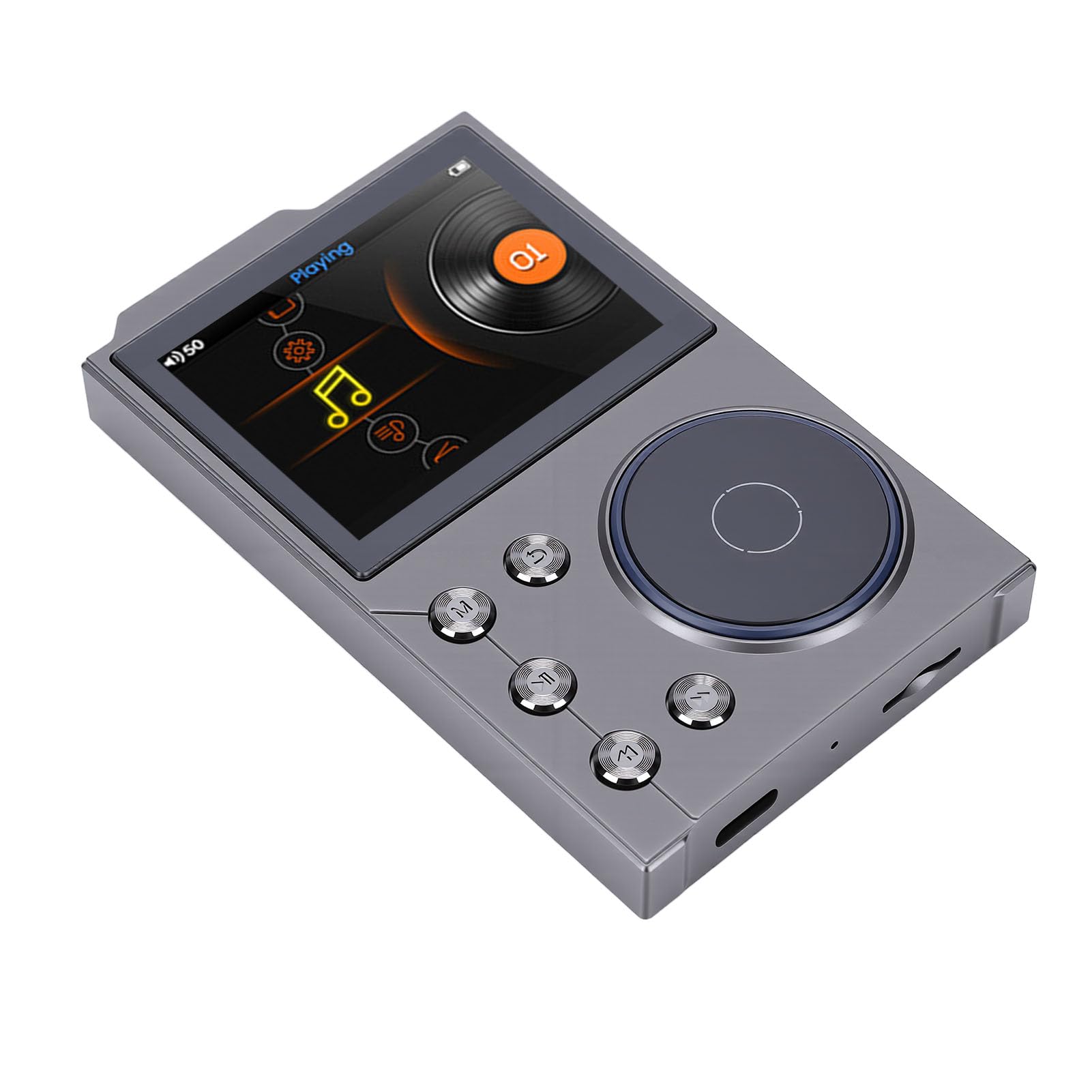 Sxhlseller Lettore MP3 HiFi con Bluetooth 5.0, Supporto Audio Lossless Fino a 256 GB, Display HD da 2,4", Riproduzione 15 Ore, Lettore Audio Digitale Portatile per Audiofili