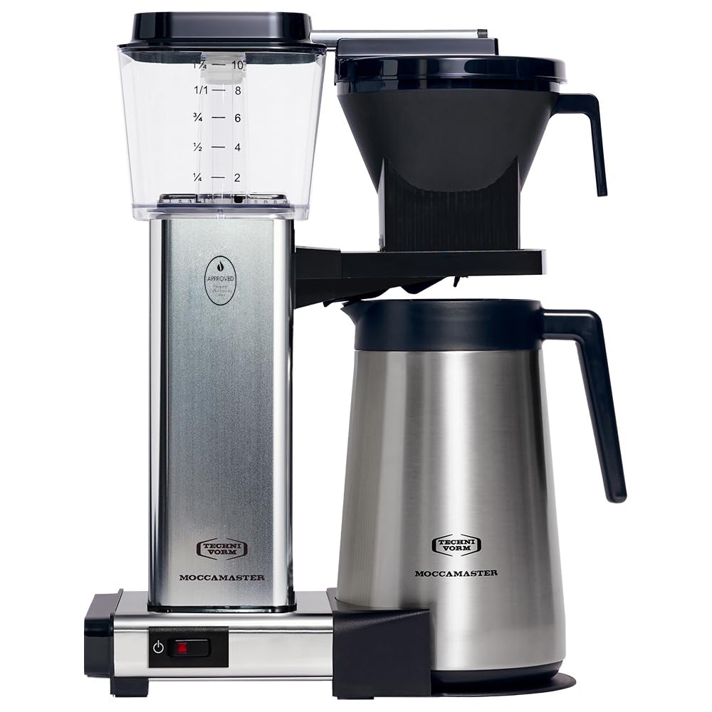 Moccamaster KBGT, Filterkaffeemaschine, Thermoskanne, Polished Silver, 1.25L
