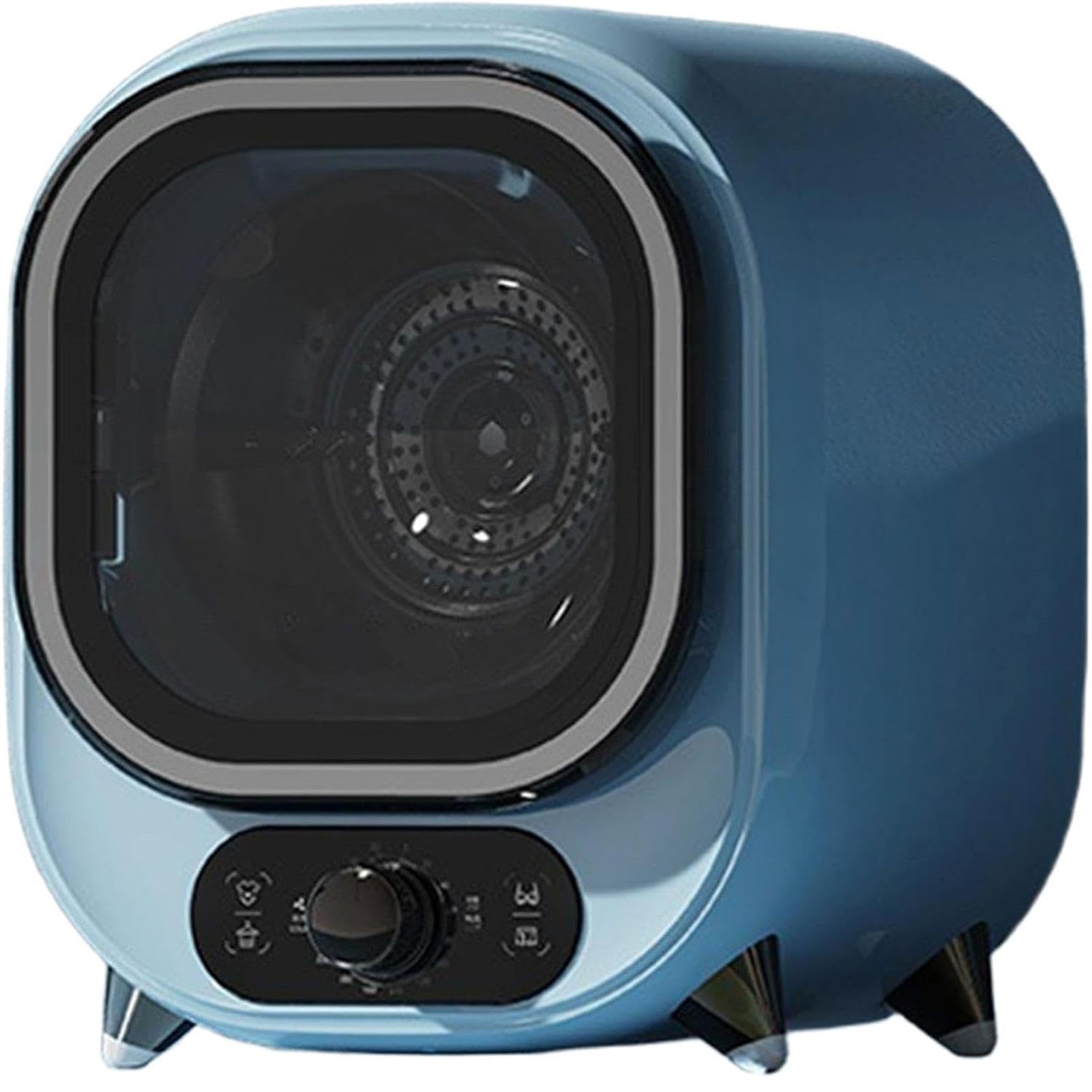 Sèche Linge à Condensateur,Petite Sèche Linge Compacte à Condensation,avec Double Mode de Contrôle de la Température,Capacité 0.8 kg,pour les Petits Espaces Utilisation Sur le Plan(Blue)