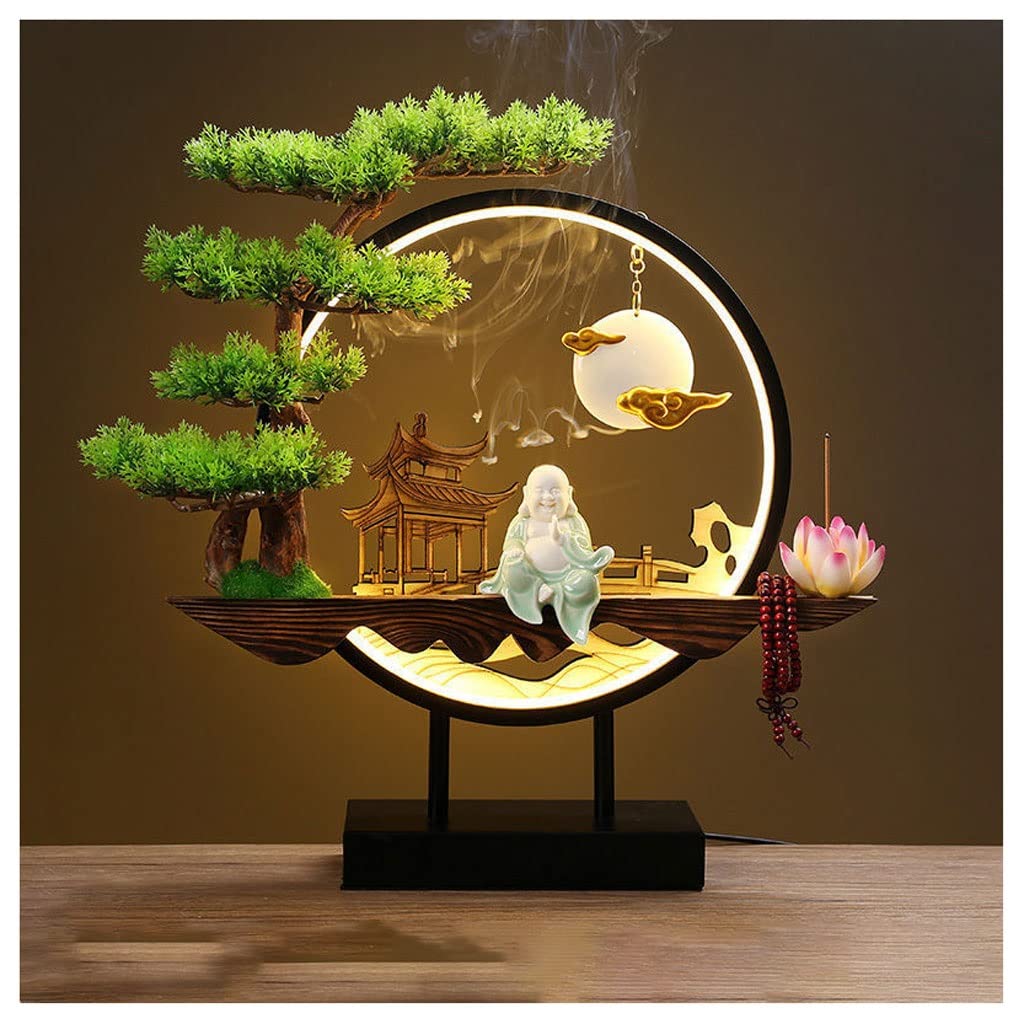 Basxdrfxz D Incense Holder Base Home Backflow Incense Burner Ecoration Bedroom Cabinet Living Room Office Study(D)
