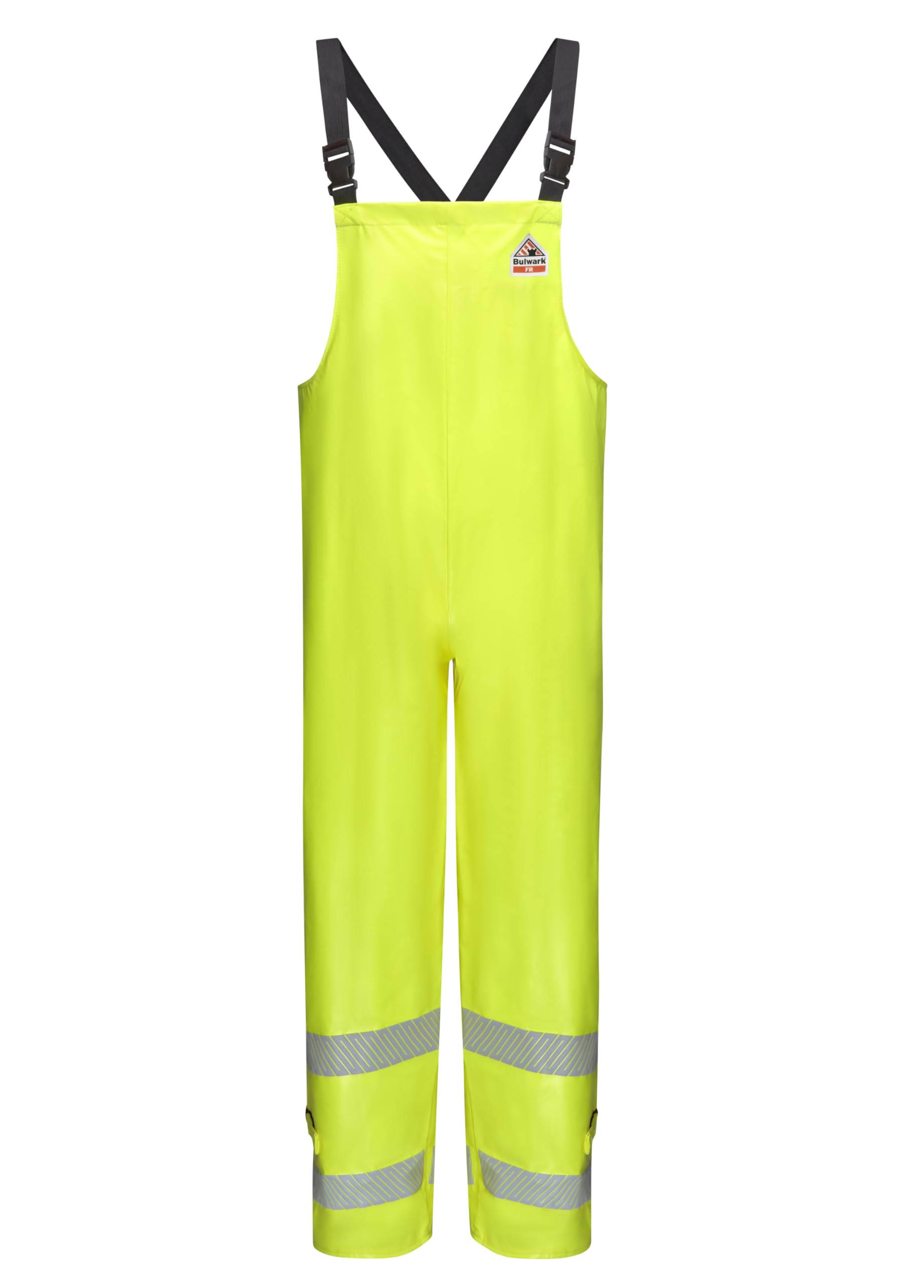mens Bulwark® Men's FR High Visibility Waterproof Bib Overalls Fr Hi-visibility Waterproof Bib Overalls