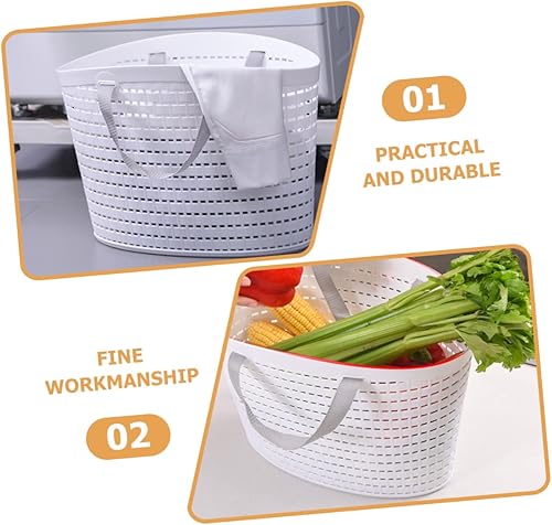 Miniatura 10 de Cesta de plástico para lavandería, bolsa de plástico para colgar huevos de gallina, cesta de picnic, cesta de baño, soporte de ropa de plástico,