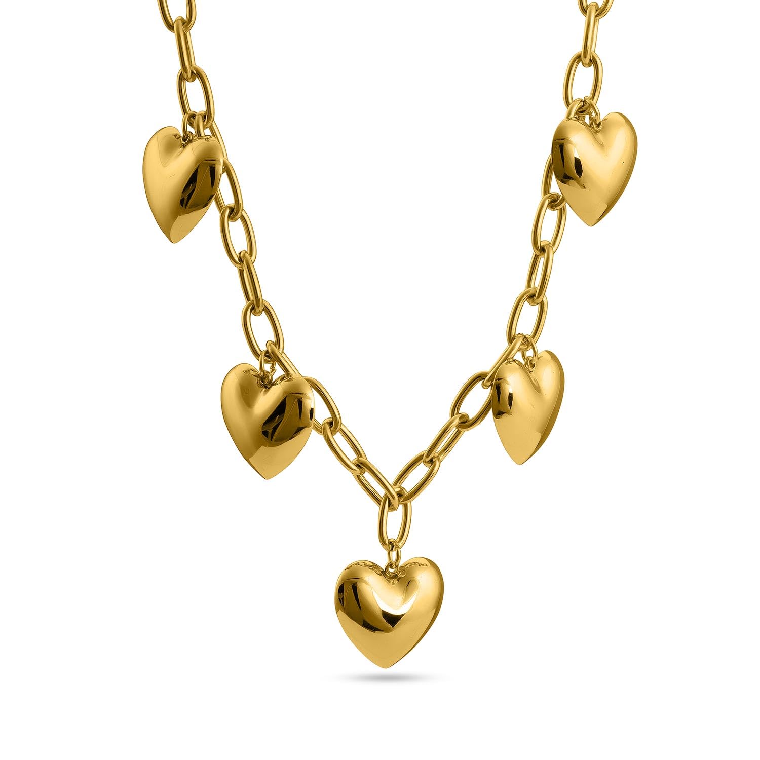Chunky Heart Chain Necklace for Women- Waterproof & Anti-Tarnish Necklace | Gift for Girls & Women-image-20