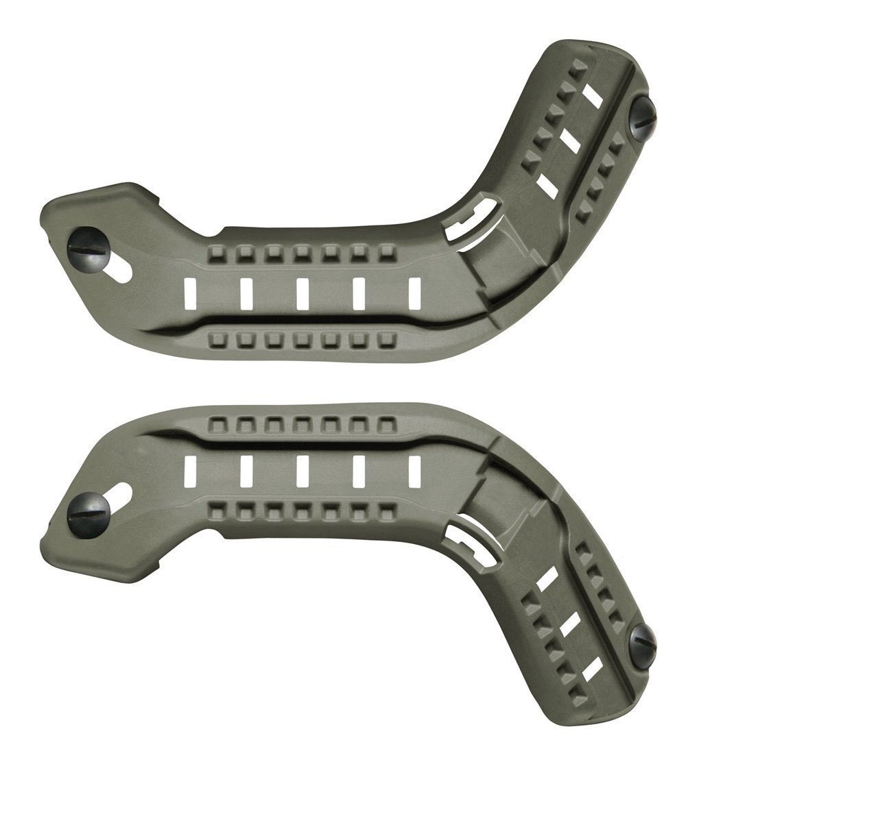 DLP Tactical - ARC Accessory Rail Kit for ACH/MICH Combat Helmets, Side Rail System for Lights, Cameras & Tactical Accessories – Easy Install, High-Strength Polymer - Green