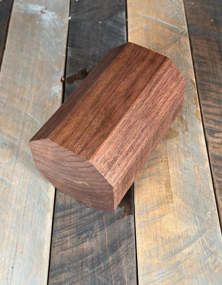 Premium Walnut Wood Turning Blank 4x4x6 - Hardwood Lathe Block for Bowl, Vase & Candle Holder - Solid Carving Wood for DIY Craft Supplies - Thoughtful Handmade
