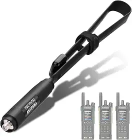 Baofeng Antena Dual Band VHF UHF 144/4300MHz 48.0 cm antena de rádio amador fêmea CS tática SMA para Baofeng UV-32 DM-32 Handheld Ham rádio bidirecional Walkie Talkie