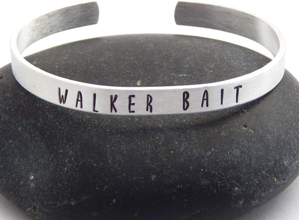 WALKER BAIT Aluminum Cuff Bracelet for the Zombie TWD Fan