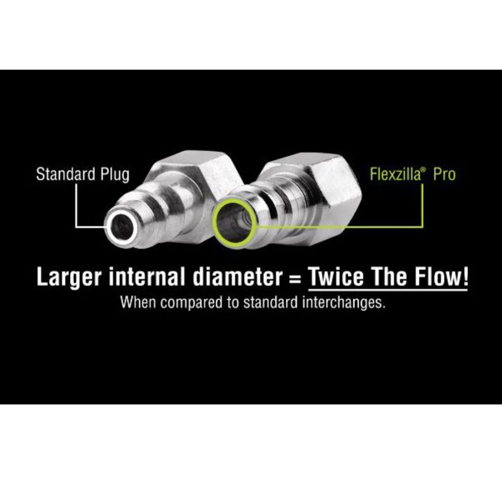 Flexzilla A53457FZ Hoses and Valves, Green with Silver and Silver, 1 Pack, Green and Silver - Image 2