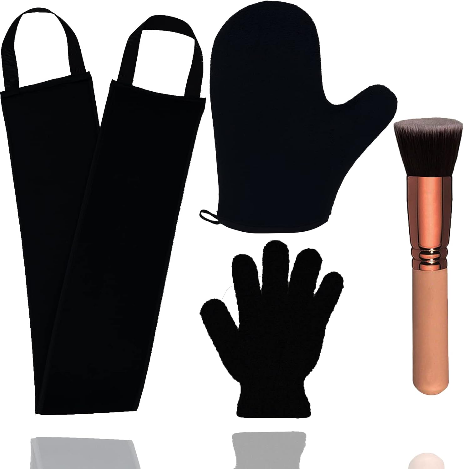 4 Pack Self Tanning Mitt Applicator Kit, with Self Tanner Mitt, Self
