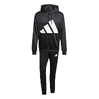 adidas Homme BIG LOGO FRENCH TERRY HOODED TRACKSUITS, black/white