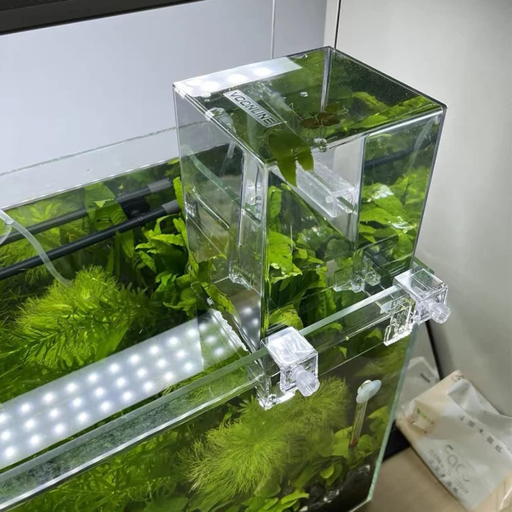 Acuario Tanque de Peces de presión Negativa, innovación HD, Tanque de Acuario acrílico Transparente, Tanque ecológico de Mesa Rectangular Peces Acuario