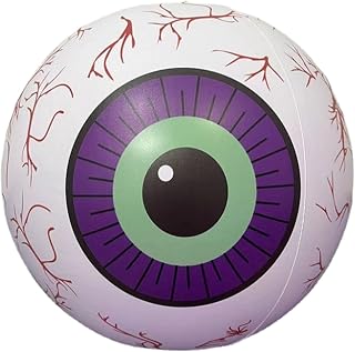 Halloween Inflatables Eyeball Decorations, Outdoor Eyeballs Halloween Decor Build-in 16 Static Color 4 Dynamic Modes LED Lights for Holiday Yard Garden Lawn
