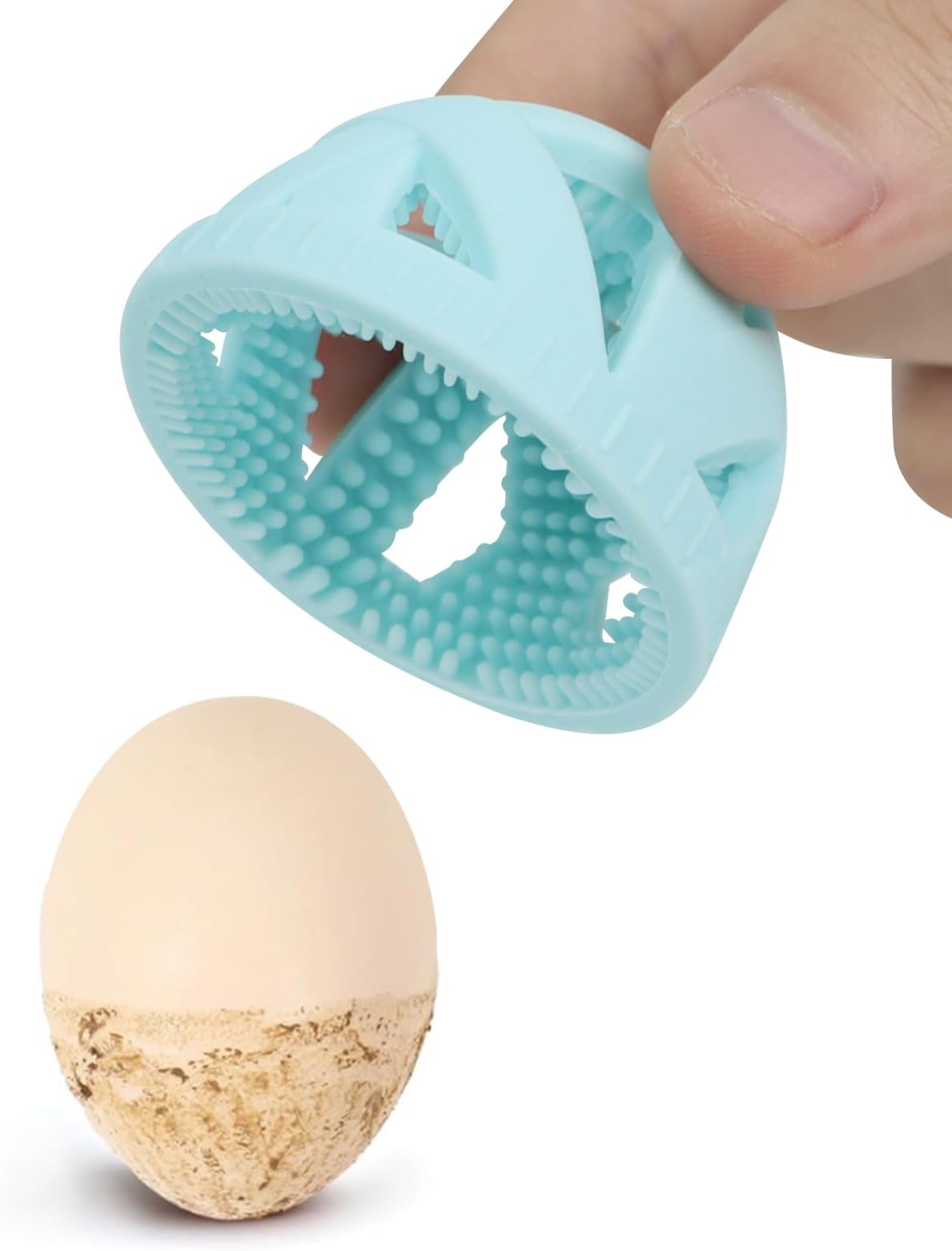 Egg Brush Cleaner, Silicone Egg Washer Tools for Fresh Eggs