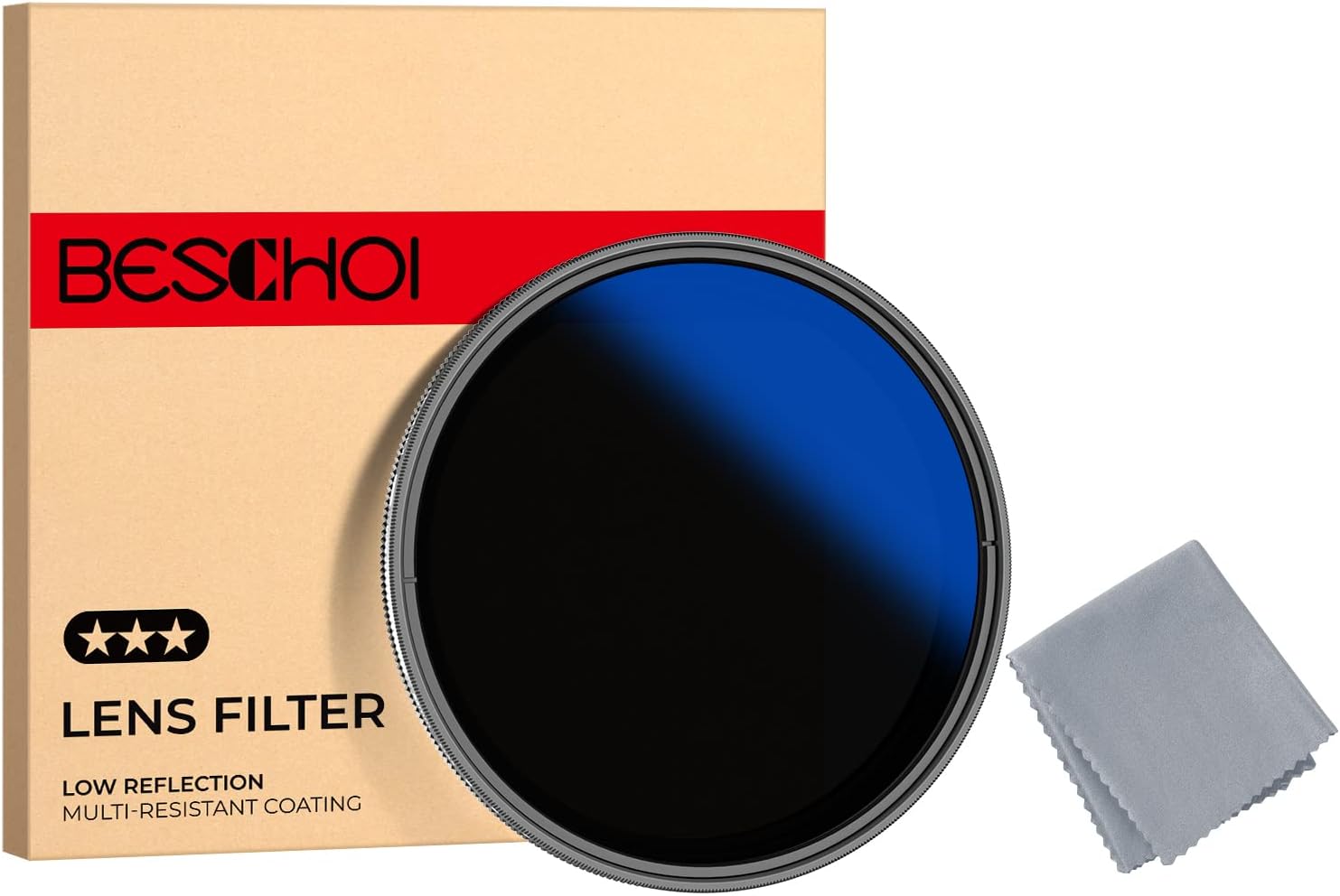 Beschoi 52mm MRC Variable ND Filter ND2ND400, Neutral