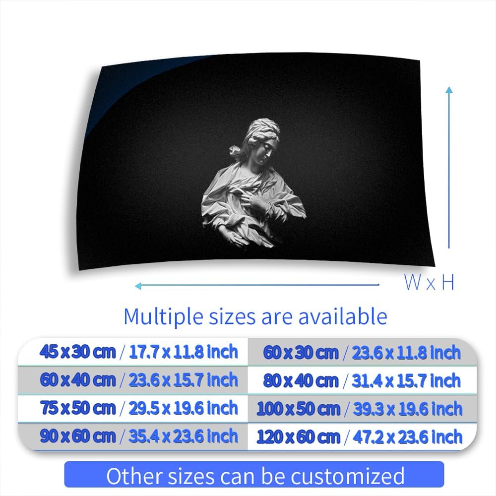 Aquarium Background Stickers - Sculpture Black - Self-Adhesive Fish Tank Reptile Terrarium Decor Poster (90 x 60 cm / (35.4 x 23.6 inches))