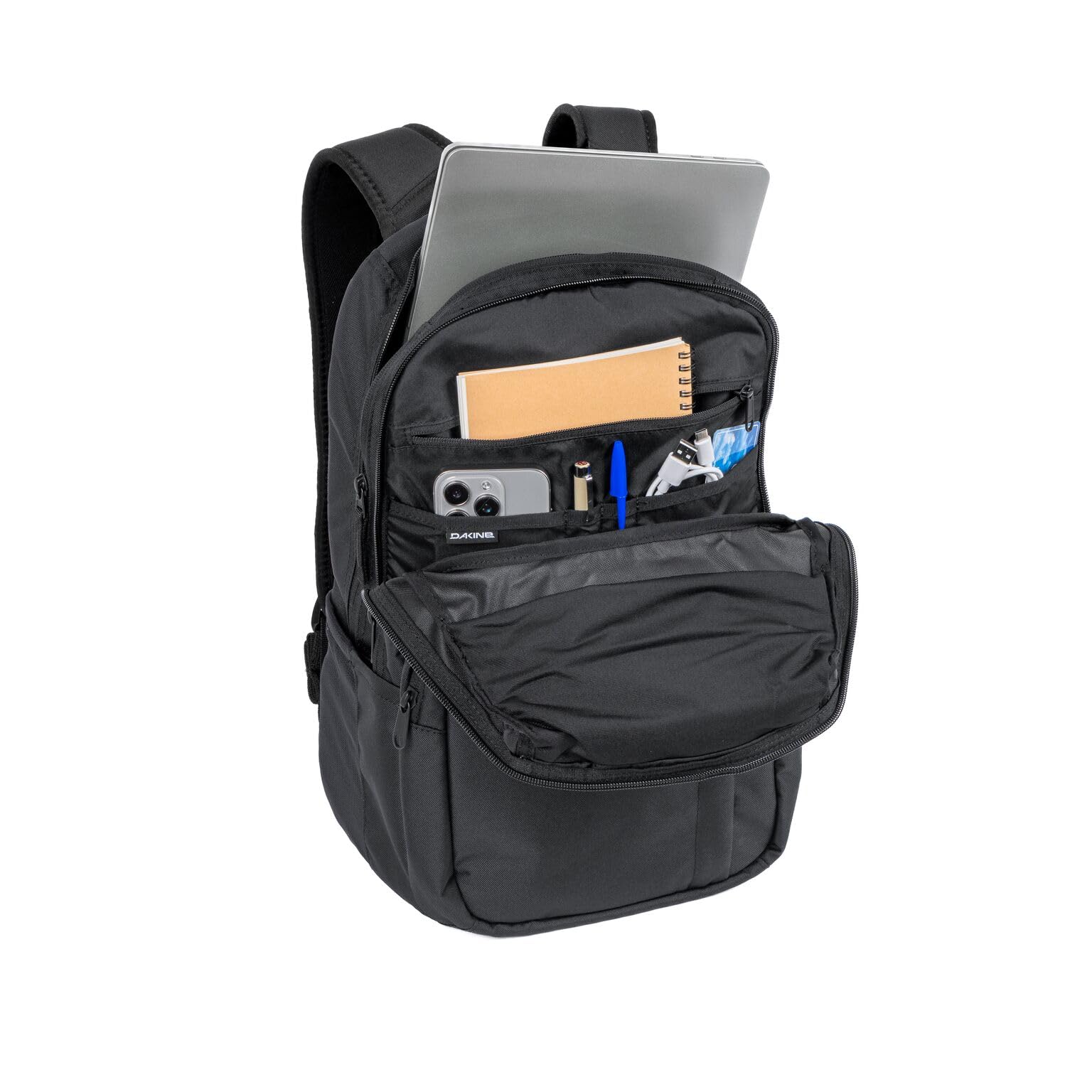 Dakine Rucksack Campus 25L - Für Damen und Herren - Für Schule, Laptop & Reisen - Mit Laptopfach - Wasserabweisend - Aus Polyester - Schwarz