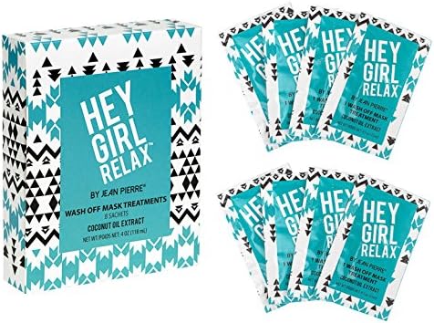 Hey Girl Relax Wash Off Mask Treatment, Coconut, 8 Count