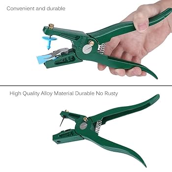 100 Etichette Vuote Per Orecchie Bestiame - Con Pinza Per Bovini, Capre, Maiali