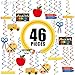 Hanging Swirls for Back To School Party Decorations - Pack of 46 | Back To School Decorations l School Ceiling Decor for Classroom | School Bus Themed Decorations | Back to School Hanging Decorations