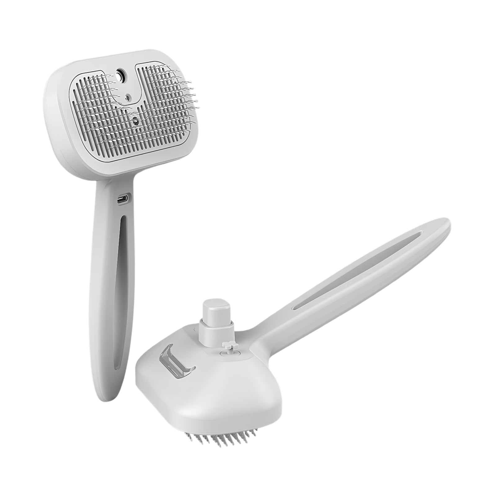 3 in 1 Cepillo Vapor para Gatos Perros, Eléctrico Cepillo Gatos Quitapelo con Limpieza Rayos Ultravioleta, para Pelo Largo Corto, Masaje, Quitapelos para Mascotas, Reduce Electricidad Estática