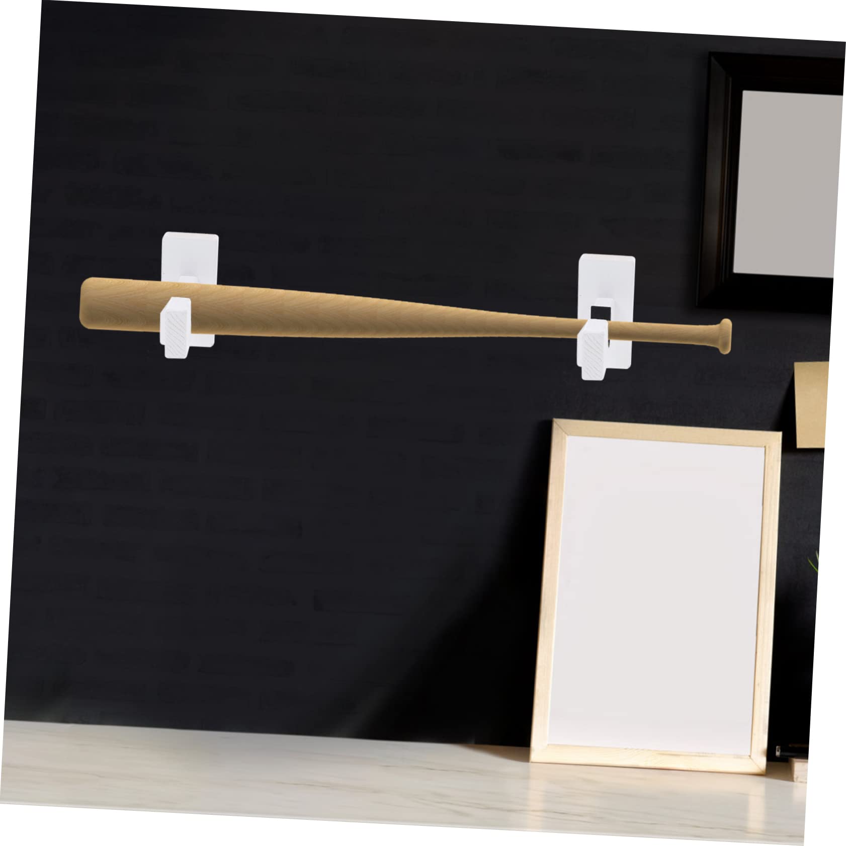 Hemoton 1Pair Multi Function Bat Hanger Bat Holders for Display Durable Bat Holding Rack for Baseball and Hockey Sticks for Collectibles and Sports Memorabilia