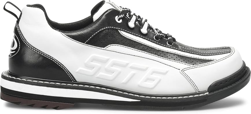 Dexter Men's SST 6 Hybrid LE Left Handed Bowling Shoes White/Black - Interchangeable Slide Sole - for Left Handed Bowlers Only