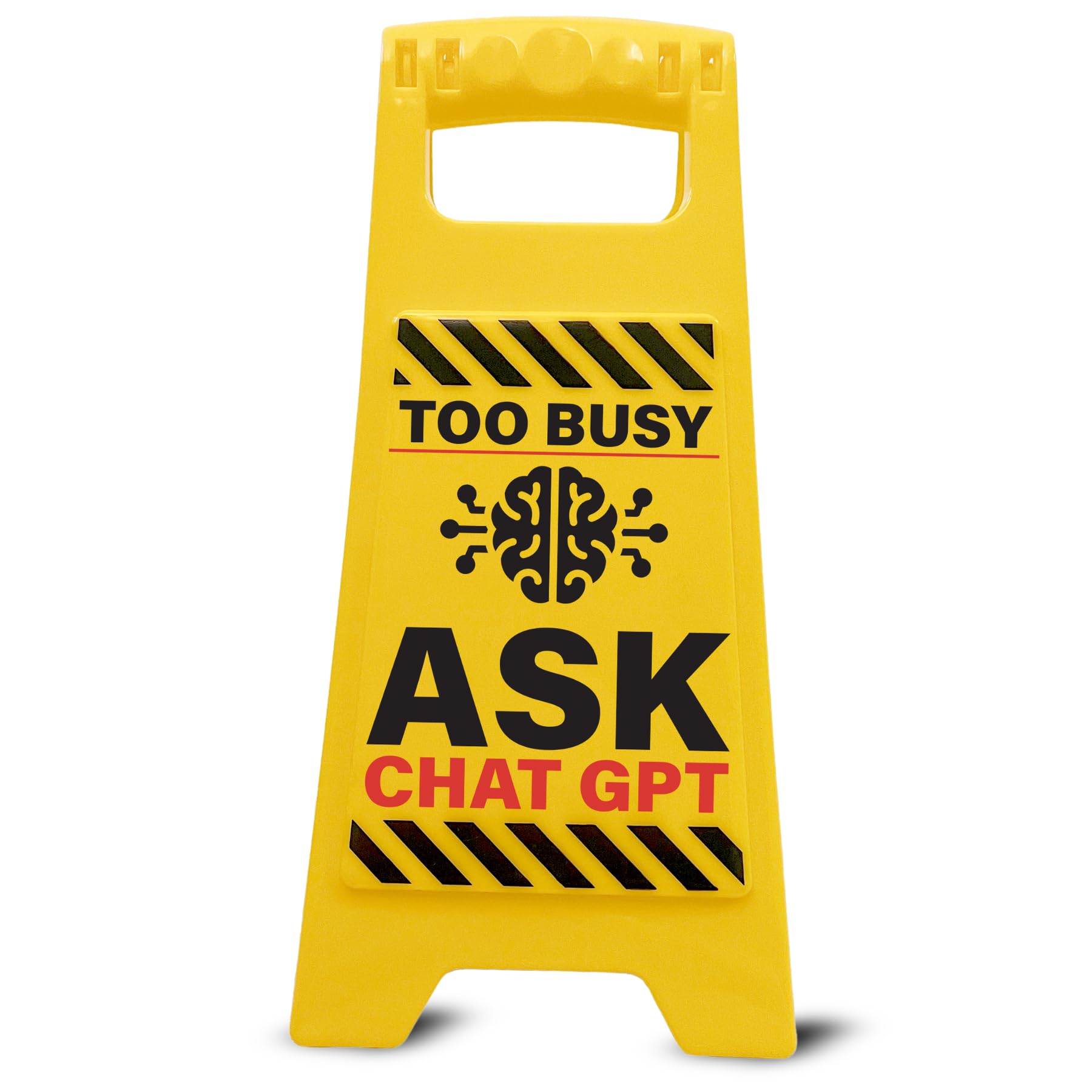 Boxer Gifts Too Busy Ask ChatGPT Novelty Office Desk Sign - Funny Manager Gift for Your Boss and Colleagues - Novelty Work Accessories