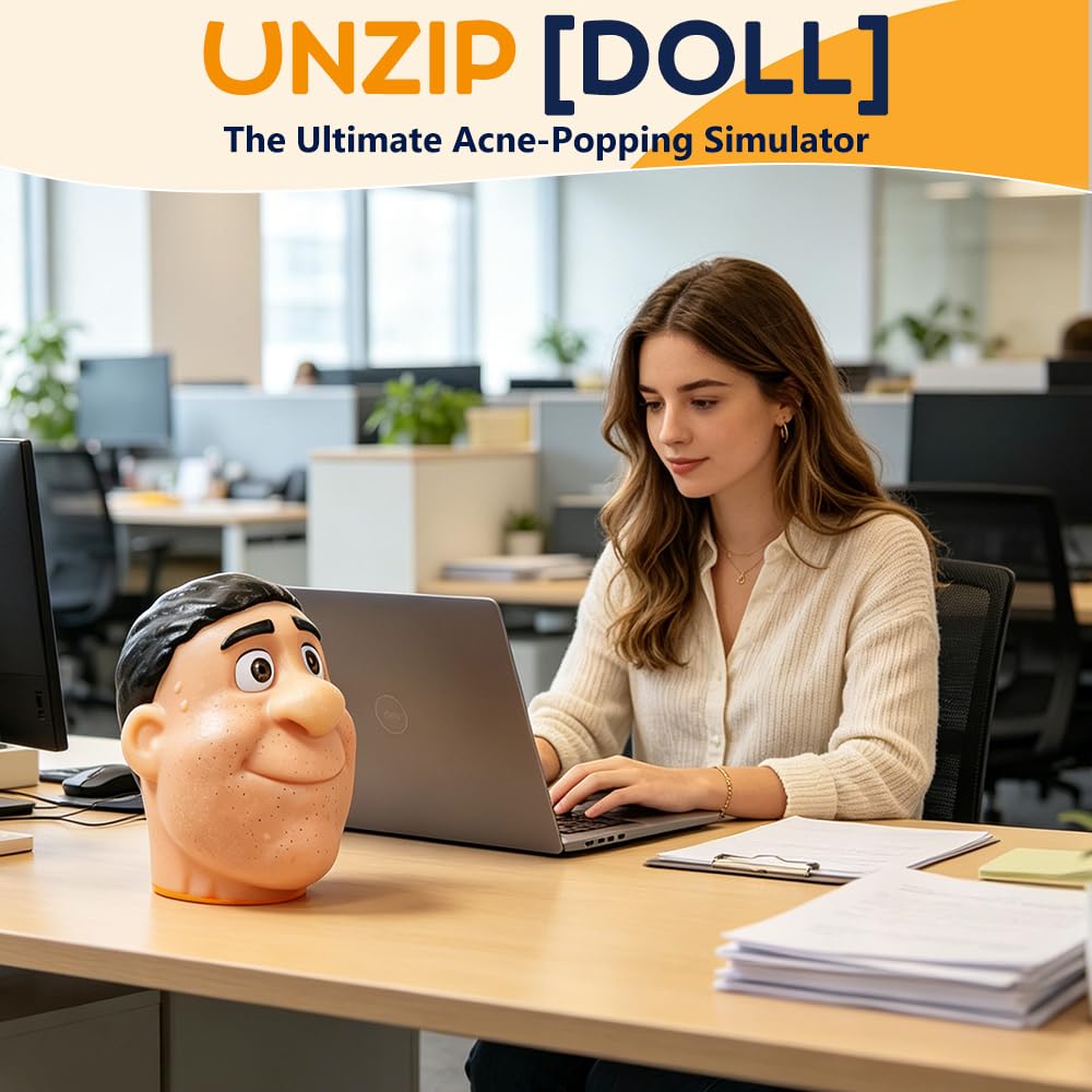 Pimple Popping Toy, HOVCEH antystresowa gra, sztuczna twarz z pryszczami, zmysłowe zabawki do wyciskania do biura, klasy lub domu