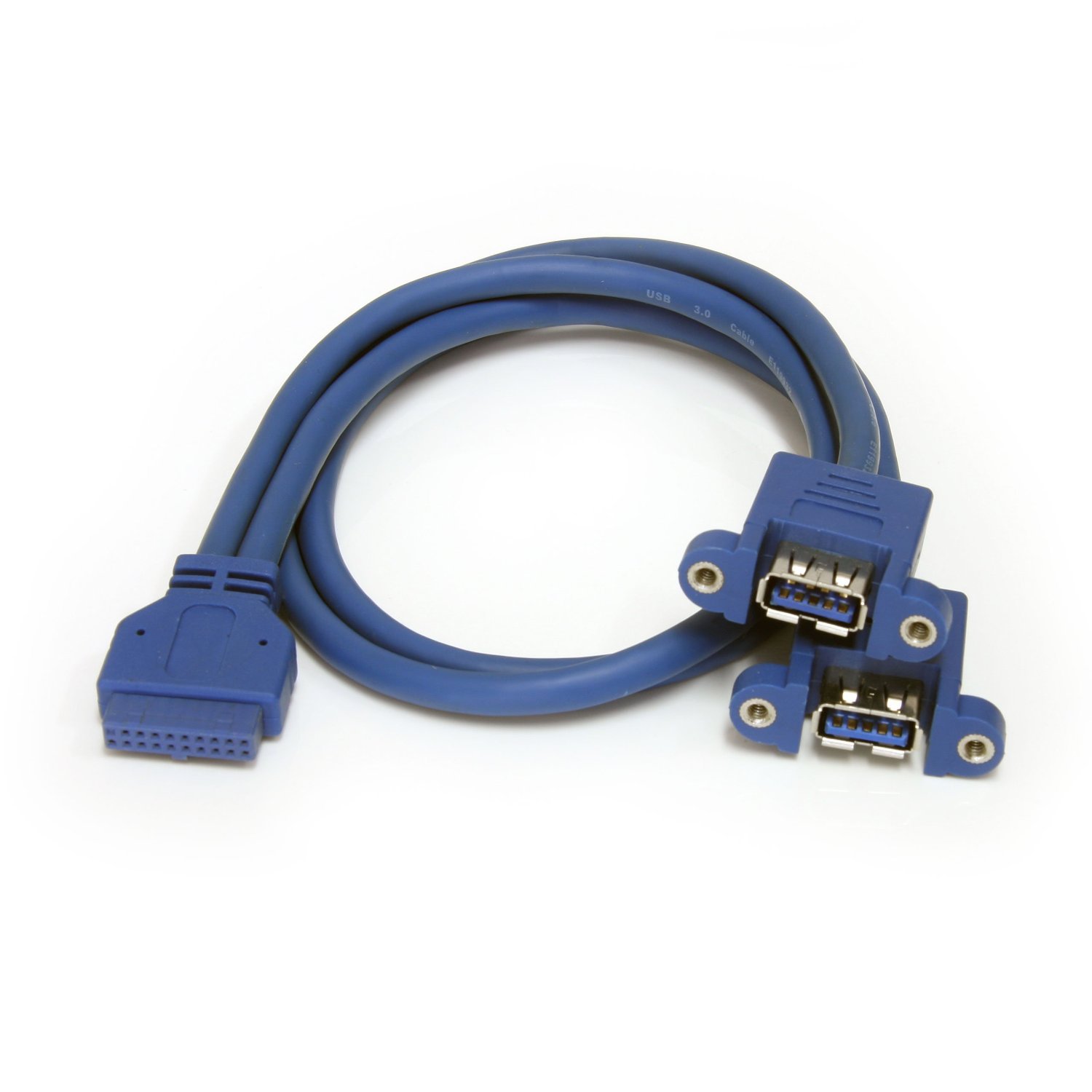 Startech.com Women's 2 Port Panel Mount Usb 3.0 Cable - Usb A To Motherboard H