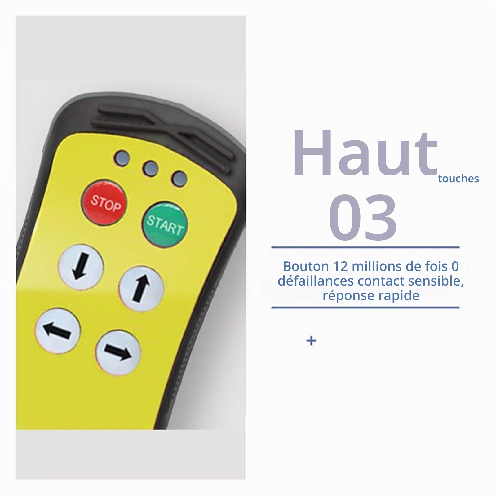 Interrupteur à Bouton Poussoir Pour Grue Télécommande Sans Fil À 4 Boutons For Grue Industrielle, Contrôleur De Camion Hydraulique, Télécommande Radio For Hayon Élévateur(Orange,1T 1R_DC 12-24V)