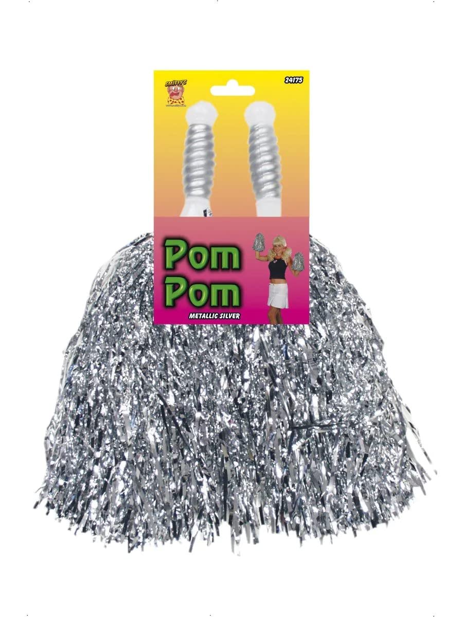 Partysanthe Pom Pom Silver Color Used for Dance, Special Events, Birthdays and Cricket Dance/Party Props (B072K9BDSC) Amazon Price History, Amazon Price Tracker