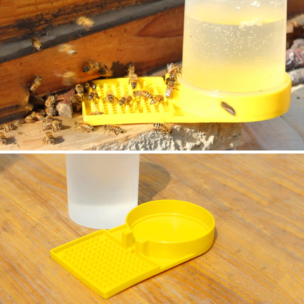 Distributeur d'eau d'Abeilles 3 Pièces Distributeur D'eau D'apiculture Mangeoire Eau Mangeoire à miel D'abeillesDistributeur d'eau d'Abeilles en Plastique pour entrées de ruche
