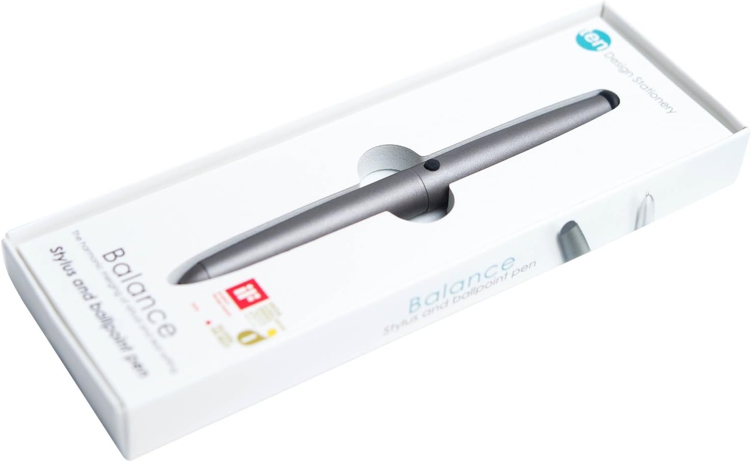 Ten Design Balance Ballpoint Pen and Stylus Pen, Gunmetal (110314GM)