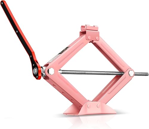 Miniatura 18 de Auto Dynasty Gato de tijera para automóvil, 2 toneladas (4409 libras), rango de elevación de 17.4 pulgadas (máx.) a 3.85 pulgadas (min), kit