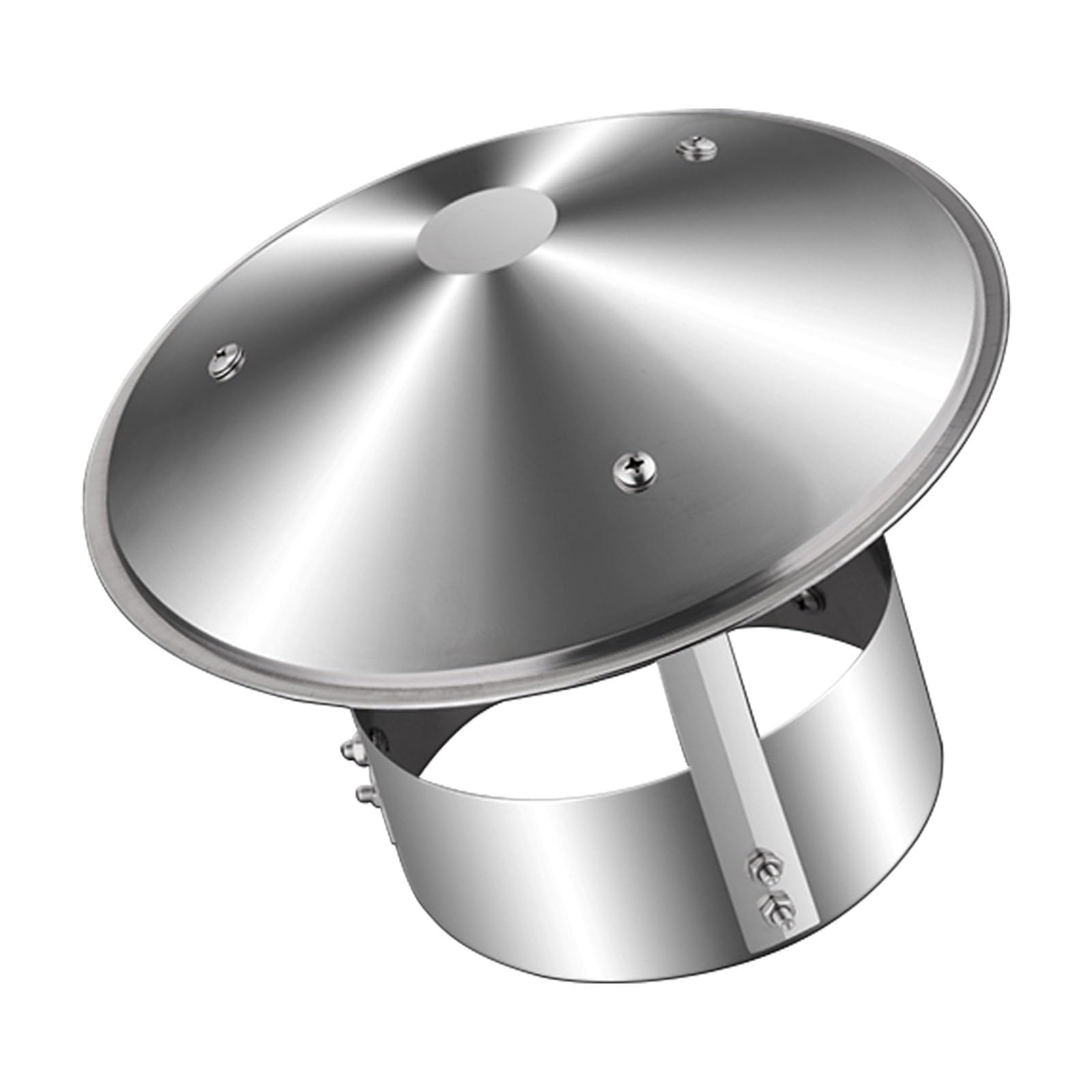 Comignolo In Acciaio Inox Per Camino, ComignolO Terminale Circolare, Comignolo Antivento Antipioggia, Fumaiolo ComignolO Canna Fumaria Camino Cappello(250 mm(9.843 in))