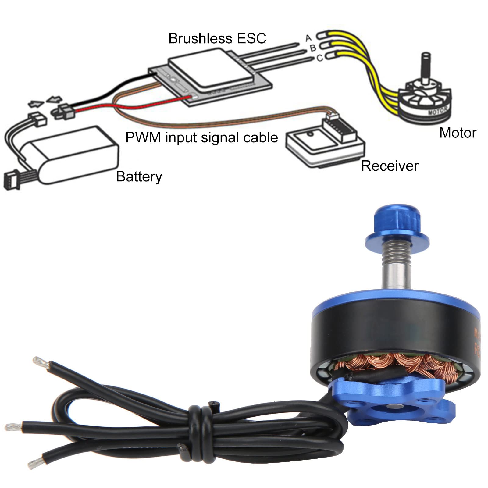 2207 Brushless Drone Motor 2300KV - High Performance FPV Racing Motor For RC Drones