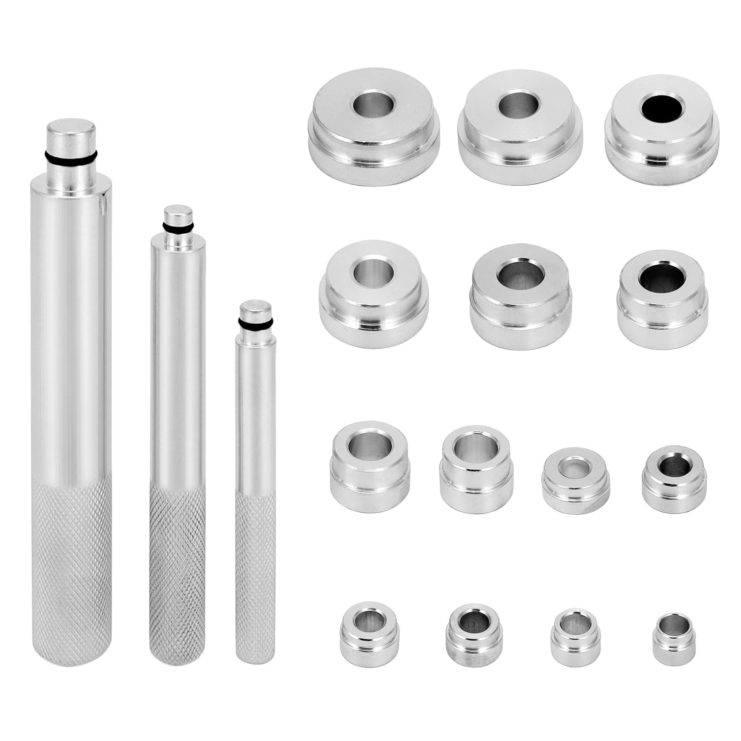 QWORK®17 Pezzi Estrattore Cuscinetti, Estrattori per Cuscinetti per Cuscinetti Ruota, Strumenti per Riparazione Gruppo Estrattore per Cuscinetti Ruota