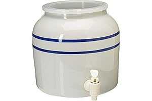 Stripe Design 5 Gallon Ceramic Water Dispenser