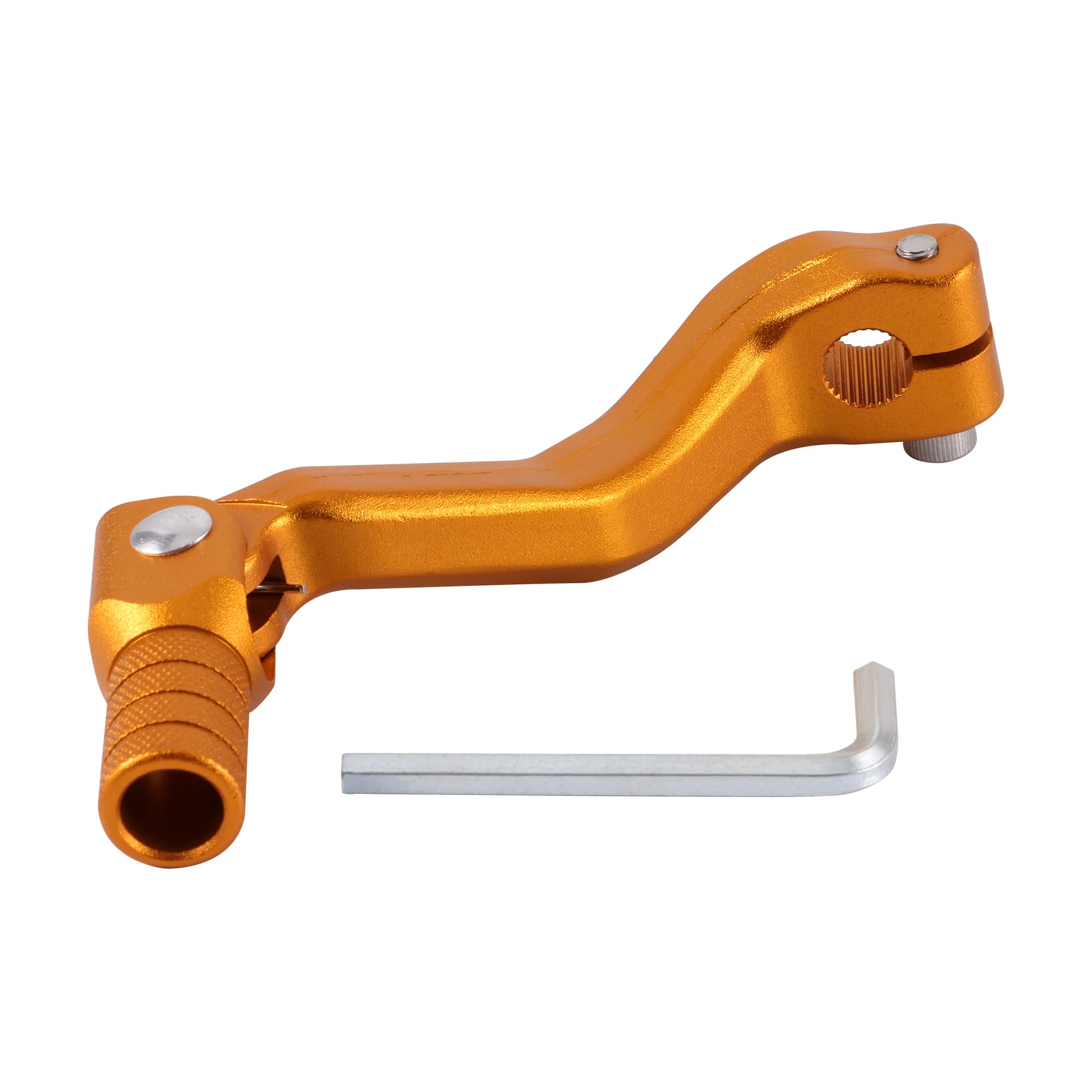 GOOFIT Levier De Vitesse Pliable Rouge-Noir CNC Aluminium – Compatible XR50 CRF50 XR70 CRF 50cc 70cc 90cc 110cc 125cc Dirt Pit Bike Moto Cross