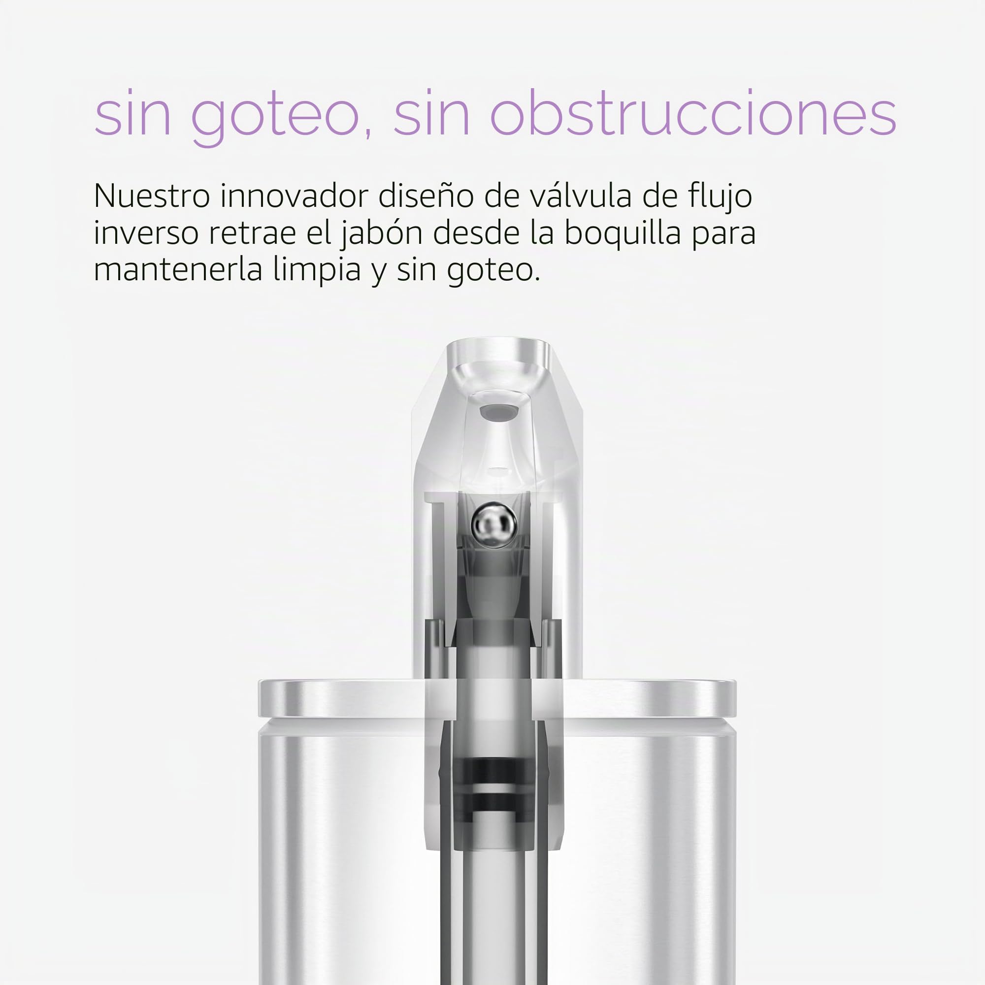simplehuman, Bomba de Pulso de Acero Inoxidable Cepillado, 295 ml