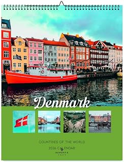 Denmark 2026 Wall Calendar - Scenic Photography, 12-Month Planner, 8.5x11 Inches, January to December - Holiday Gift Idea