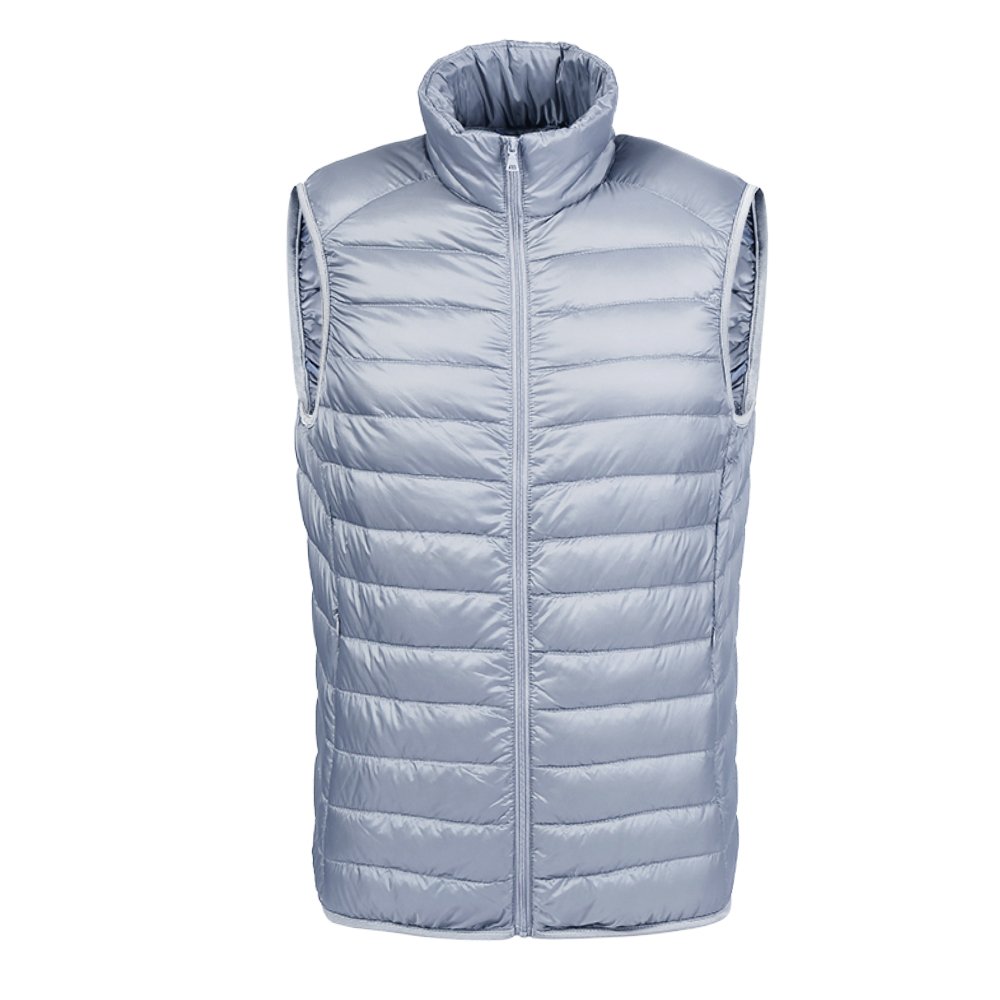 Harson&Jane Men's Light Weight Puffa Down Gilet (XXX-Large, Grey)