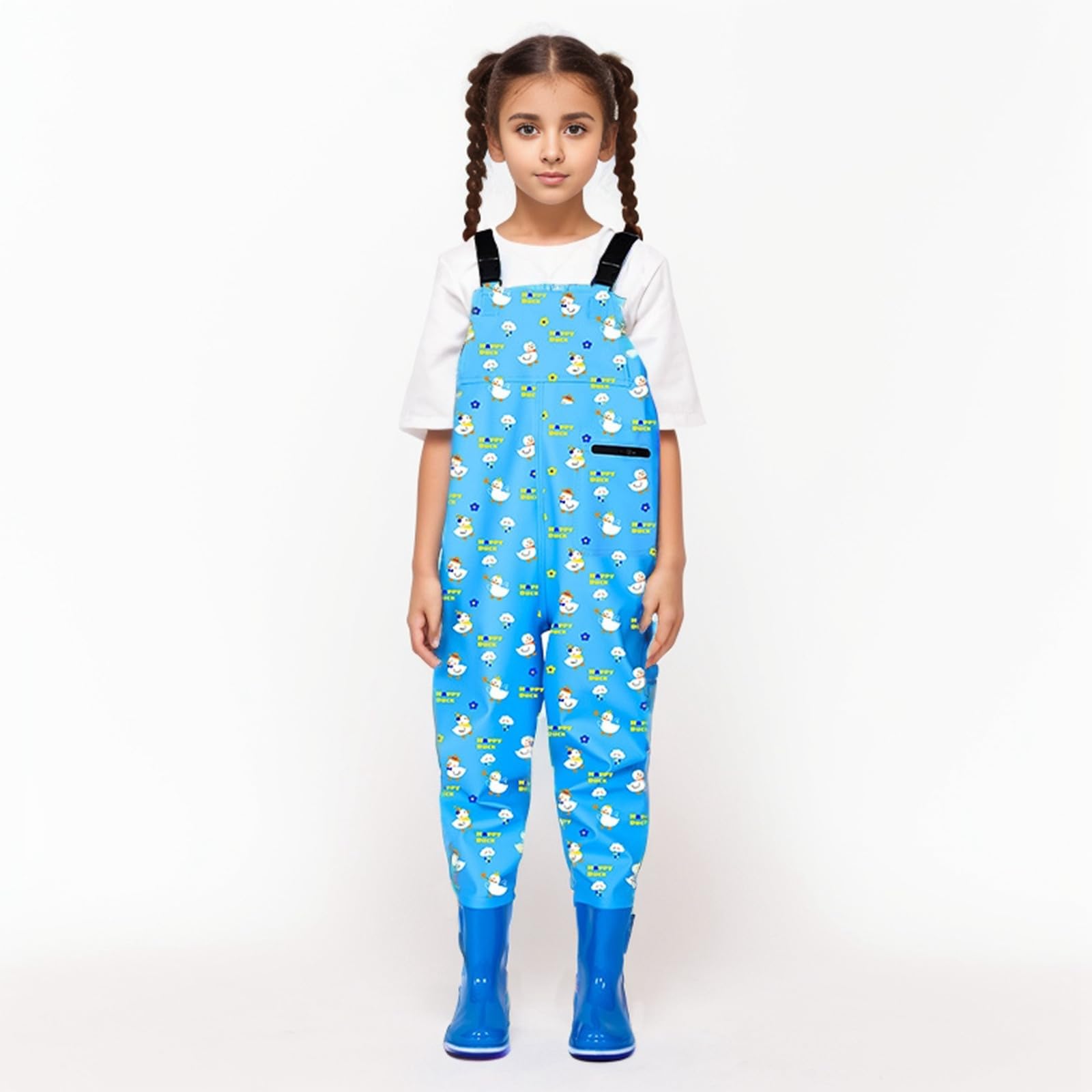 Trampolieri per bambini a forma di animale dei cartoni animati, Trampolieri da pesca per giovani per bambini piccoli, Trampolieri per caccia e pesca a prova di acqua con stivali per ragazze/A