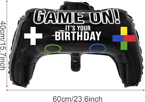 Miniatura 2 de Gejoy Paquete de 16 globos de fiesta de videojuegos, 23.6 x 15.7 pulgadas, globo de papel de aluminio para juegos y decoración de fiestas de juegos