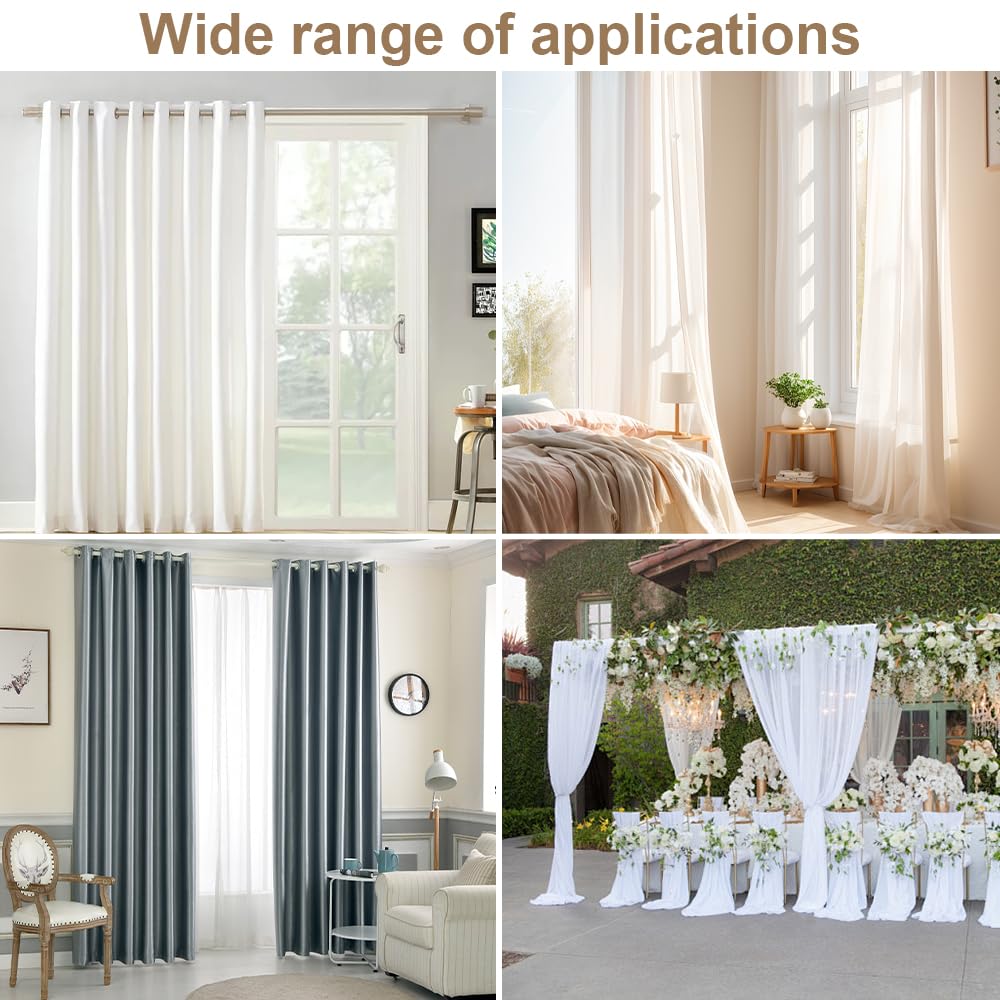 Lot De 4 Embrasses De Rideaux Faites à La Main En Corde Naturelle Avec Bâton En Bois De Style Bohème Pour Décoration De Maison, Bureau, Sans Perçage (embrasses De Rideaux Tressées à