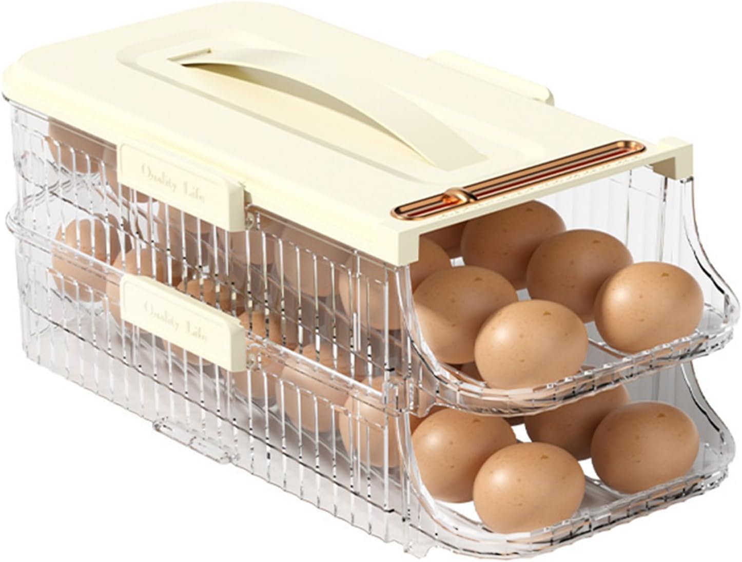 Egg Holder for Fridge,Egg Organizer for Refrigerator Organizers and Storage Fridge Organizer Container (32Eggs,2 Tiers) Egg Holder for Fridge,Egg Organizer for Refrigerator Organizers and Storage Fridge Organizer Container (32Eggs,2 Tiers)